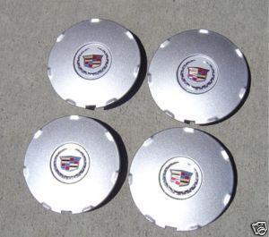 17" factory oem gm painted caps cadilac cts crest wreath 2008 2009 5 by 120mm