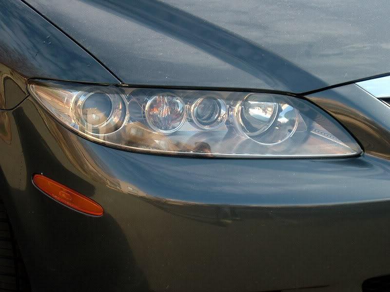 Mazda 6 headlight eyelid overlays