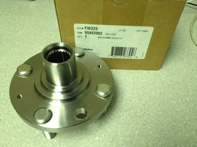 Acdelco front hub bearing 04-08 chevy aveo hatchback (fw325)