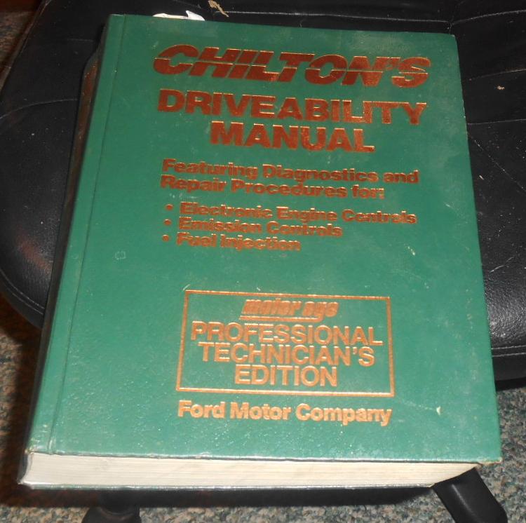 1992-94 chiltons ford motor company drivability manual 