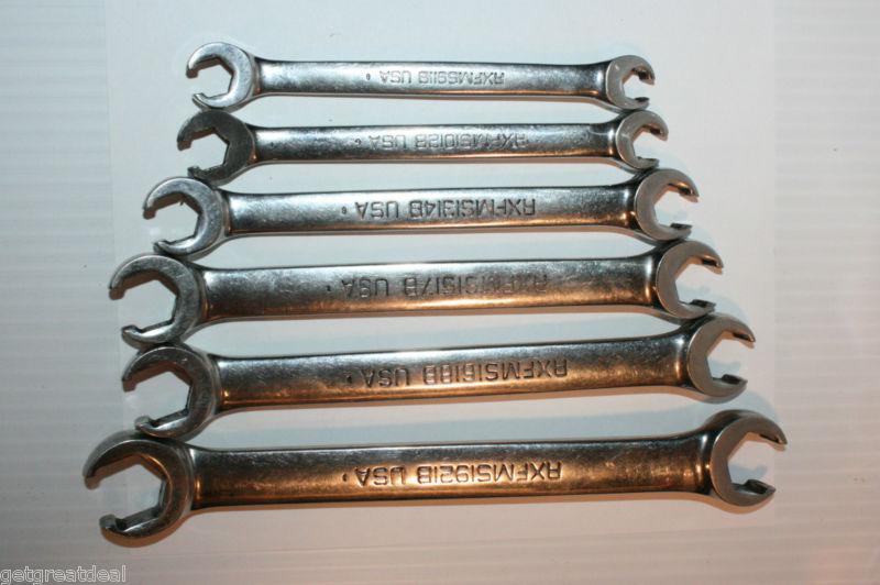 Snap-on tools metric flare nut double end 6-point 9-21 mm wrench set