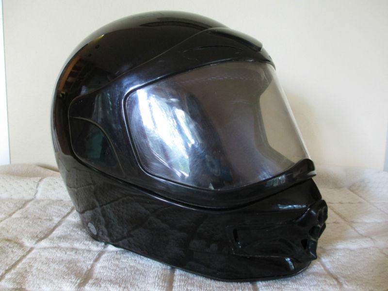 Bell motorcycle full face black helmet used flip visor good cond clean padding