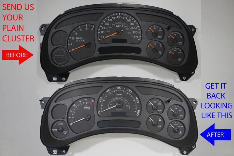 Custom tahoe gauge cluster repair +oe stepper motors + escalade pointers needles