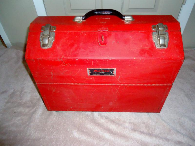 Vintage blue point krw48a portable cantilver tool box - made in usa nice old box