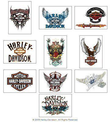 Dozen harley davidson whole collectors series tattoos