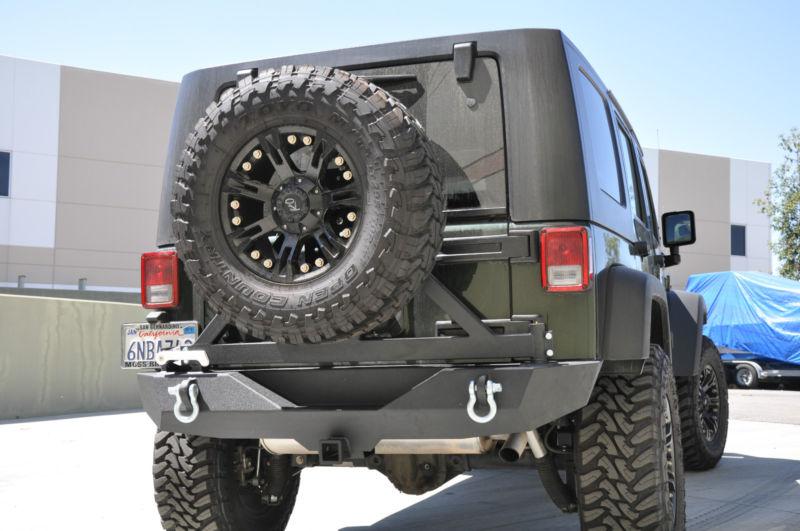 2007-2013 jeep wrangler rear bumper and tire carrier off road ko off road