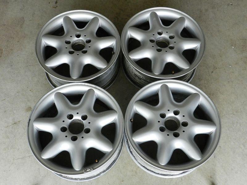 (4) 01-03 mercedes c240 c230 c320 oem factory 16" alloy rims wheels 16"