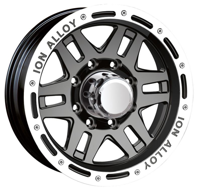 16x8 ion alloy 133 black wheel/rim(s) 5x114.3 5-114.3 5x4.5 16-8