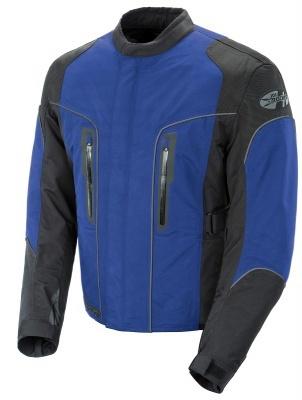 Joe rocket mens alter ego 3.0 textile motorcycle jacket black/blue xxl 2xl