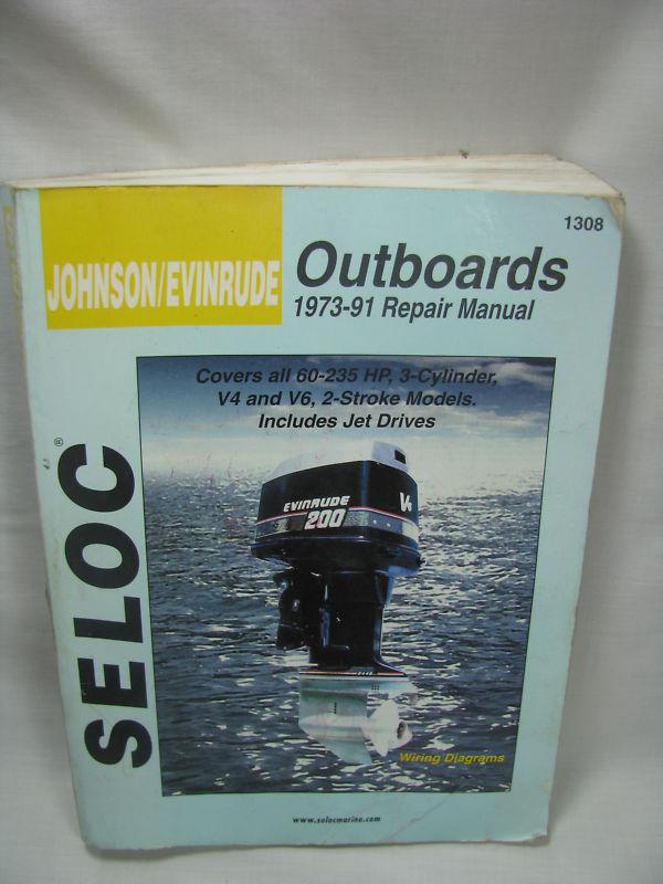 Seloc johnson/evinrude outboards 1973-91 repair manual #1308
