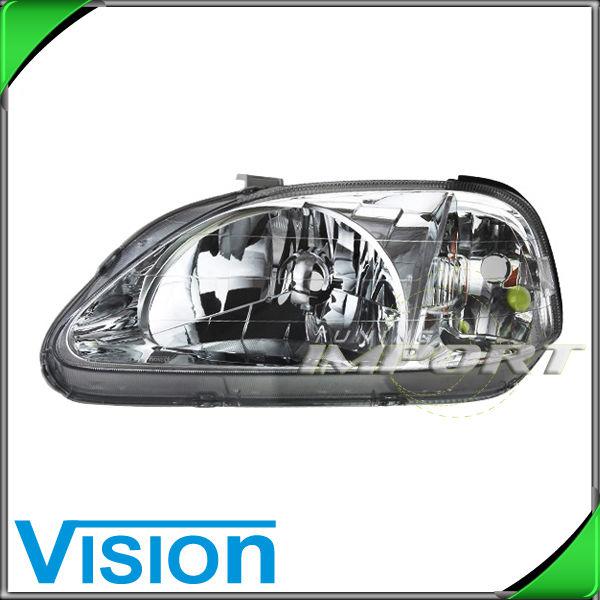 Driver side left l/h headlight lamp assembly replacement 1999 2000 honda civic