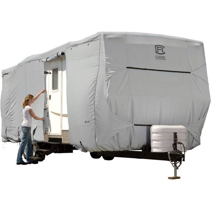 Classic permapro premium travel trailer- gray fits 33ft to 35ft trailers