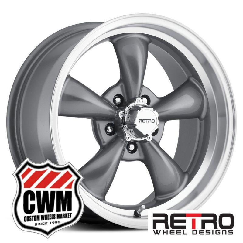 17x8"/17x9" rwd retro wheel designs gray wheels rims for buick rwd cars 66-81