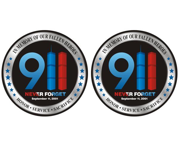 Fallen heroes decal set 4"x4" wtc never forget 9/11 vinyl sticker u5ab