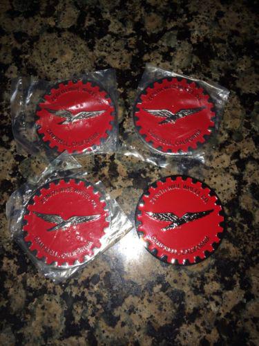 Zenith campbell ca. red chrome gear chips 2.25 metal (nos / new) wire wheels