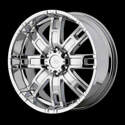 20" x 9" helo he835 chrome rims & 355-60-20 nitto terra grappler at wheels tires