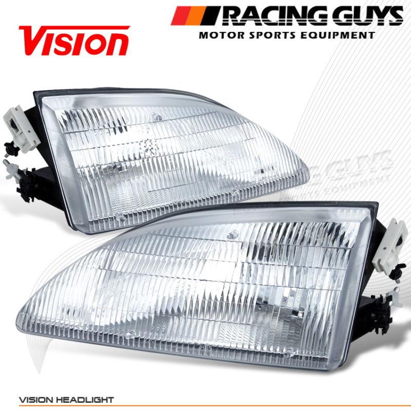 New vision head lights lamps coupe 2door left+right replacement assembly