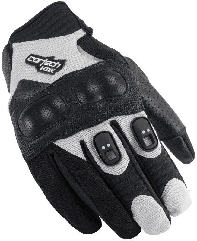 Cortech hdx 2 silver medium womens textile leather motorcycle riding gloves md
