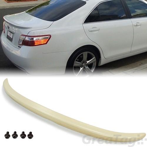 For 07 08 09 10 toyota camry factory style primed abs rear trunk spoiler wing