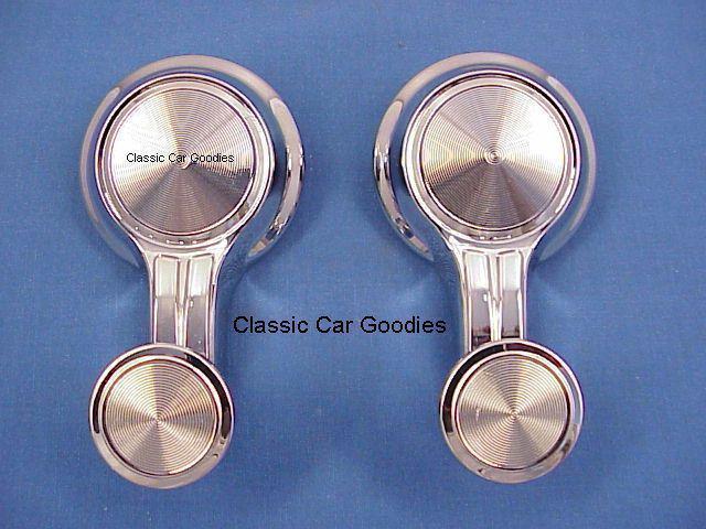 1965-1966 chevy wing window handles (2) impala belair