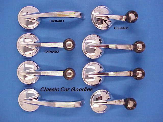 1964 chevy door handles set (8) 2 dr impala belair biscayne