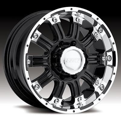 18" x 9" american eagle alloy 061 superfinished with black center wheels rims