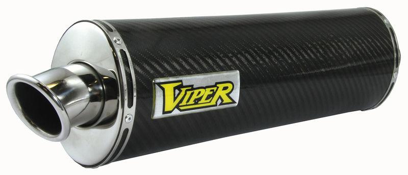 Viper honda vfr400 nc30 89-93 motorcycle carbon fiber oval slip-on exhaust