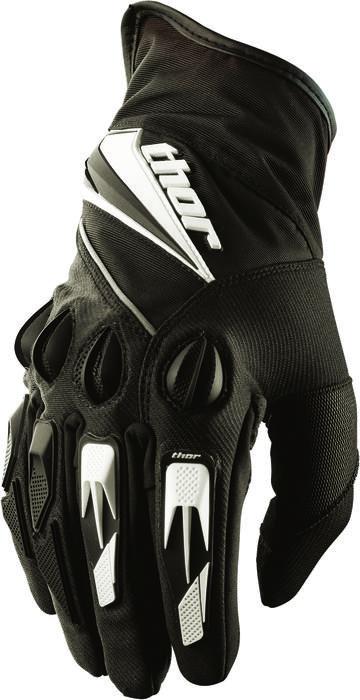 Thor insulator series mx motorcycle gloves black lg/large
