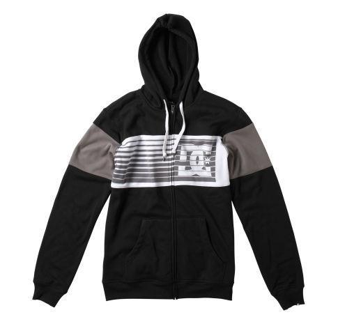 Dc shoes mens lyman zipup hoodie black xlarge