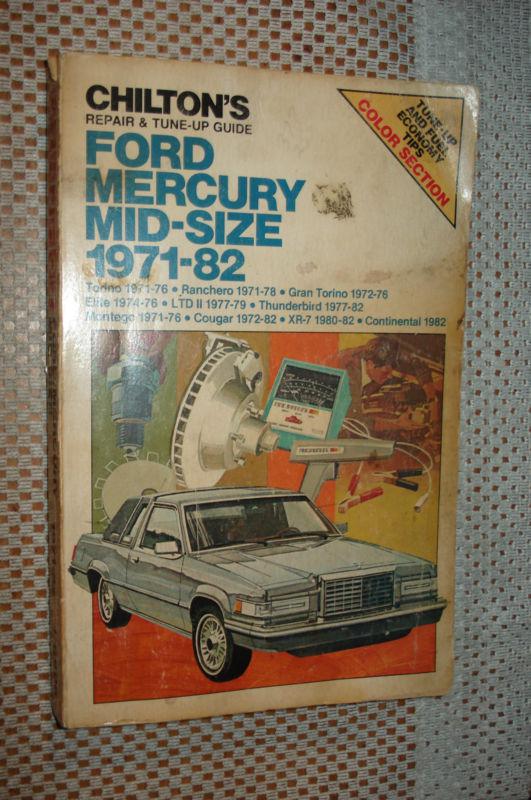 Find 1971-1982 FORD MERCURY LINCOLN SHOP MANUAL SERVICE BOOK T-BIRD
