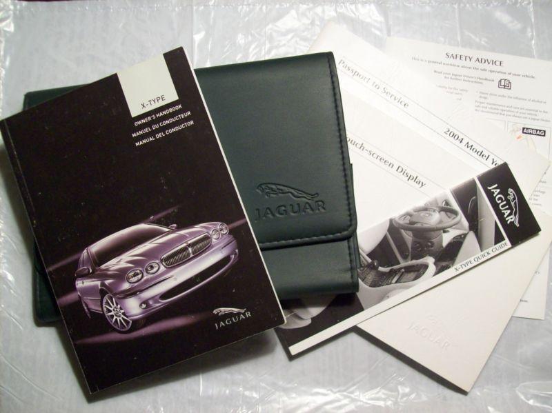 2004 jaguar x-type owners manual with case
