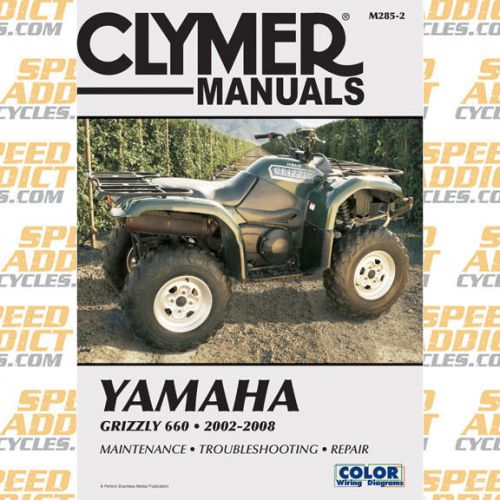 Clymer m285-2 service shop repair manual yamaha grizzly 660 2002-2008