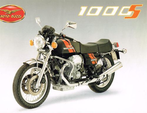1991 moto guzzi 1000s motorcycle dealer brochure italy technical data italian 91