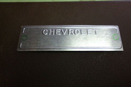 Corvette chevelle impala  truck nova  paint trim data plate cowl tag