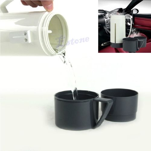 New portable dc 12v car pot hot warm water 100° heater boiling cup thermo mug