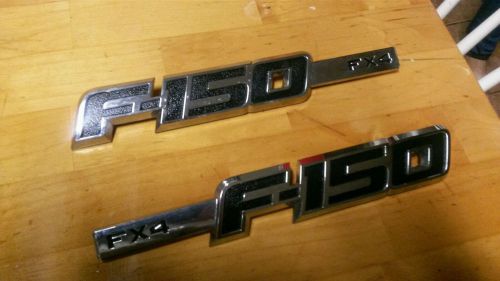 2009 2010 2011 2012 2013 ford f150 f x 4 fender emblems  fx4 right &amp; left