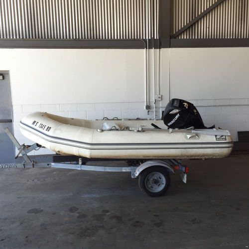 2009 zodiac cadet 340 boat 11&#039; ft. 5-person 25hp with trailer