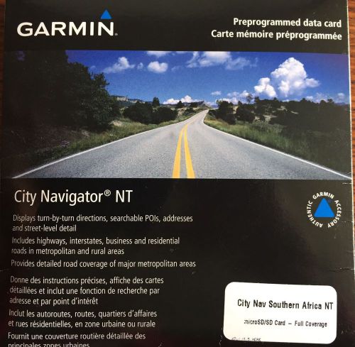 Garmin city navigator southern africa maps sd card 010-11595-00