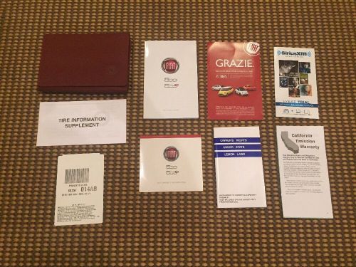 15 2015 fiat 500 500c owners owner&#039;s manual books oem