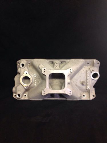 Weiand 7521 xcelerator intake manifold small block chevy vintage 265 283 302 327