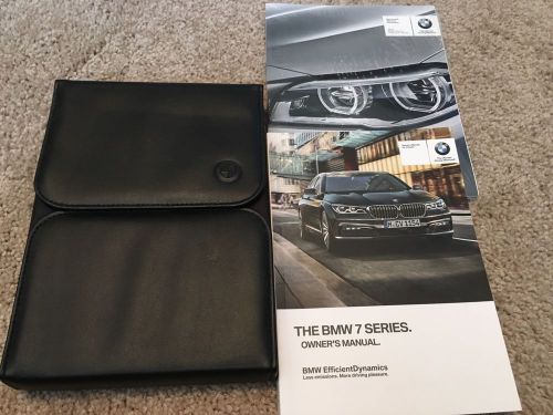 2016 bmw 750 manual complete books set with case