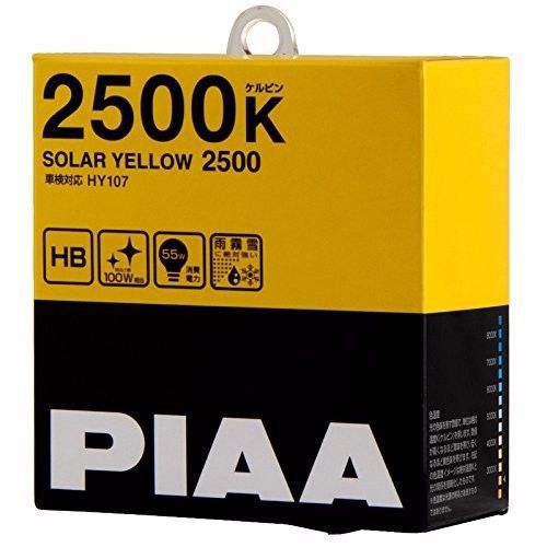 Piaa oem 2500k solar yellow 2500 hb headlight fog light lump bulbs hy107 japan
