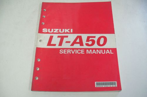 Suzuki atv dealer technical shop service manual lt-a50 quadrunner 50