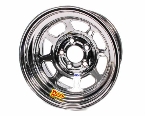 Aero race wheels 52-series 15x8 in 5x5.00 black chrome wheel p/n 52-985030blk