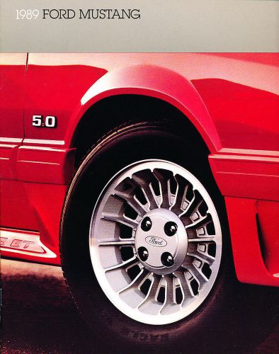 1989 ford mustang new car dealer showroom sales brochure