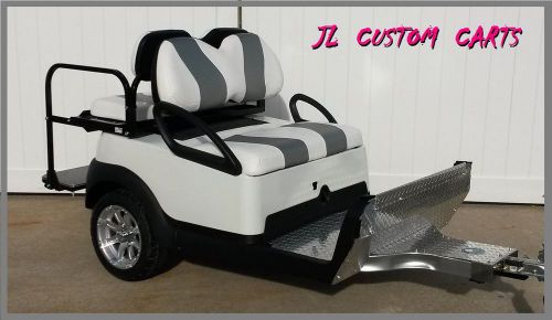 Custom club car precedent tow behind trailer golf cart trailer 4 seater must see