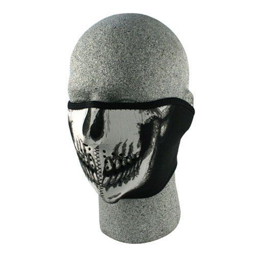 Zan headgear wnfm002h neoprene 1/2 face mask, skull face
