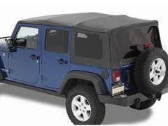 2007-2014 jeep wrangler 4-door soft top kit - part number  82213651