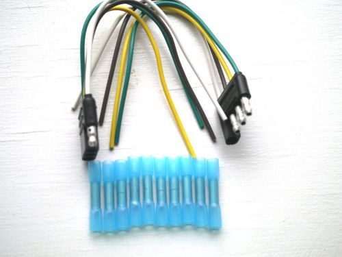 4 flat socket &amp; plug w/heat shrink connectors &amp; wiring diagram cole hersee 11134