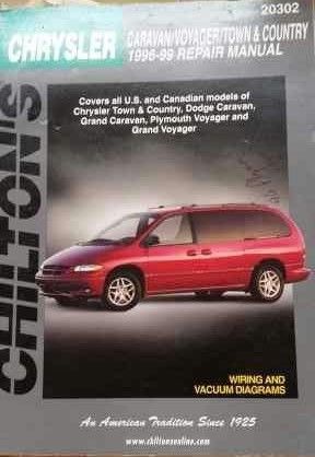 Chrysler caravan voyager town and country 1996 1997 1998 1999 chiltons manual